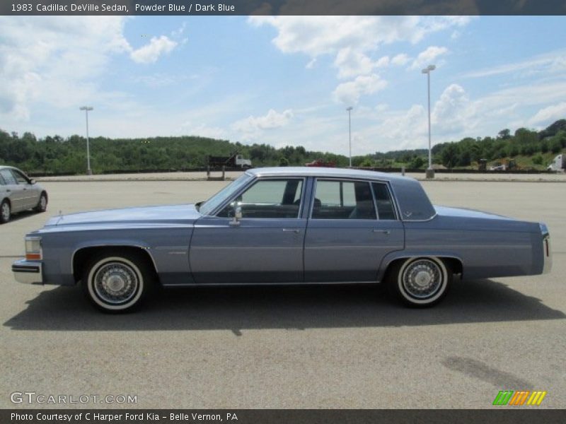 Powder Blue / Dark Blue 1983 Cadillac DeVille Sedan