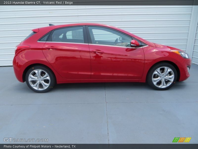 Volcanic Red / Beige 2013 Hyundai Elantra GT