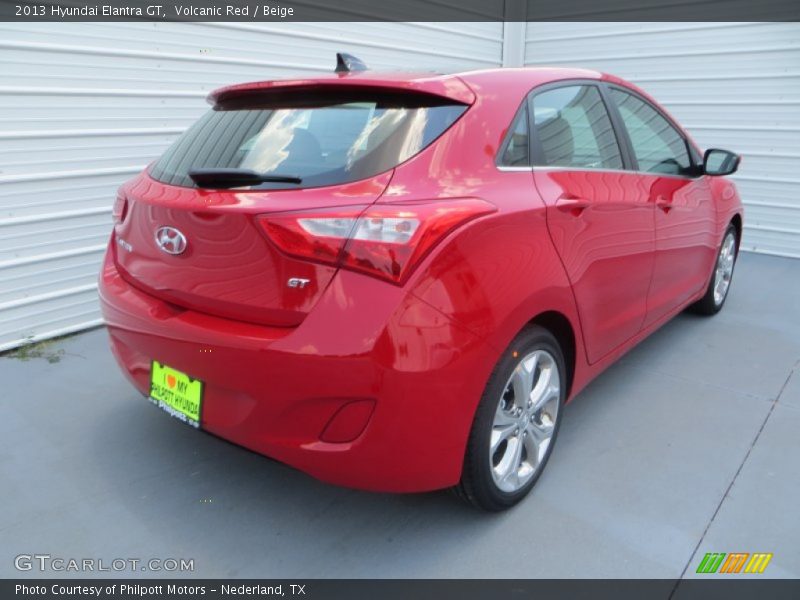 Volcanic Red / Beige 2013 Hyundai Elantra GT