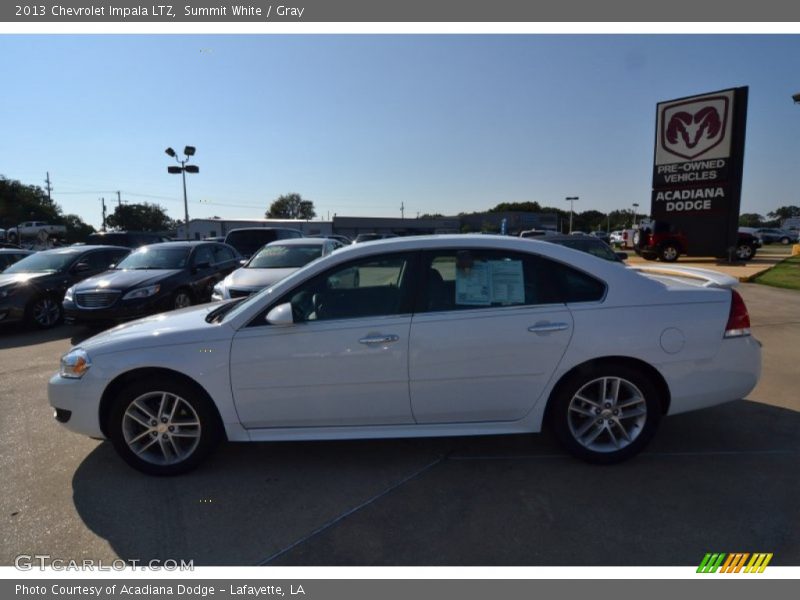 Summit White / Gray 2013 Chevrolet Impala LTZ
