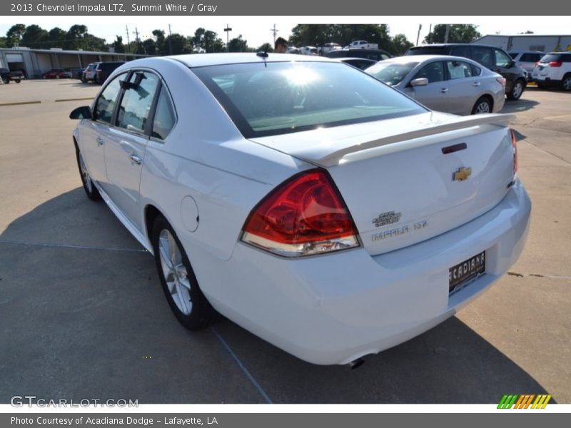 Summit White / Gray 2013 Chevrolet Impala LTZ