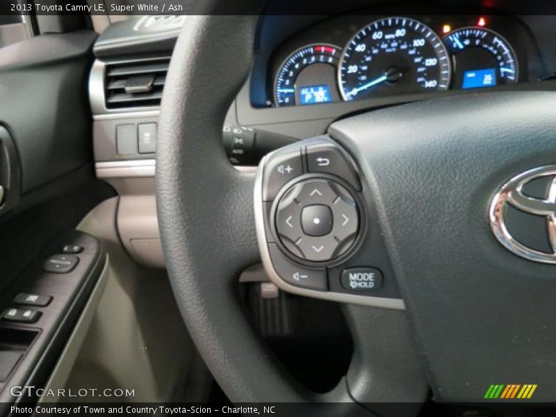 Super White / Ash 2013 Toyota Camry LE