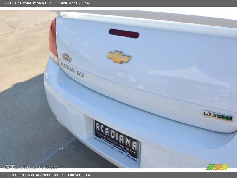 Summit White / Gray 2013 Chevrolet Impala LTZ