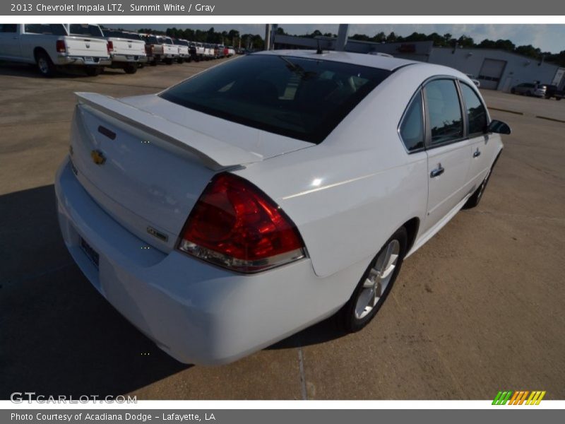 Summit White / Gray 2013 Chevrolet Impala LTZ