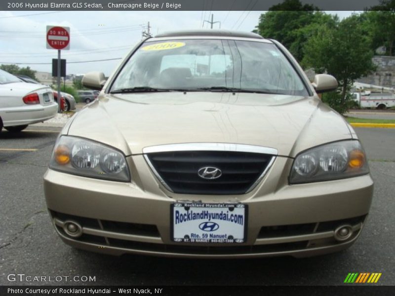 Champagne Beige / Beige 2006 Hyundai Elantra GLS Sedan