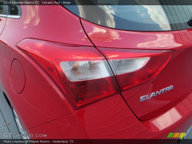 Volcanic Red / Beige 2013 Hyundai Elantra GT