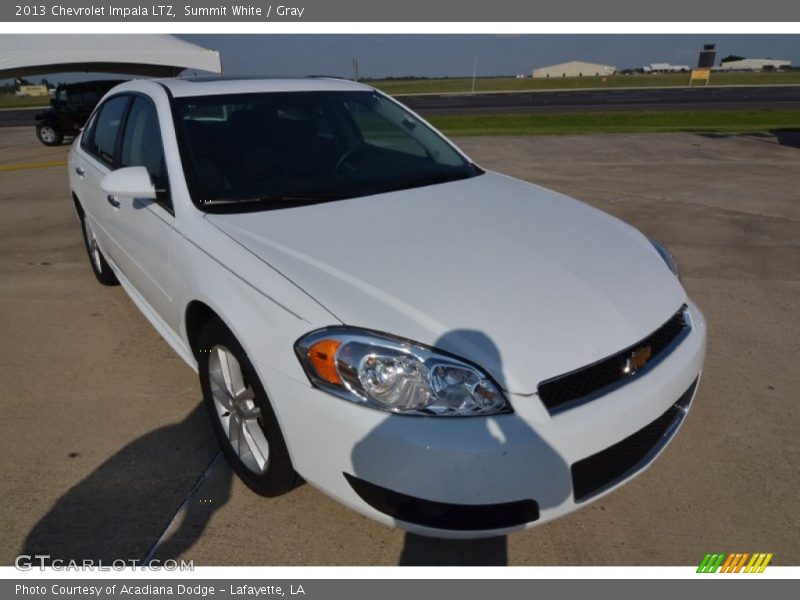 Summit White / Gray 2013 Chevrolet Impala LTZ