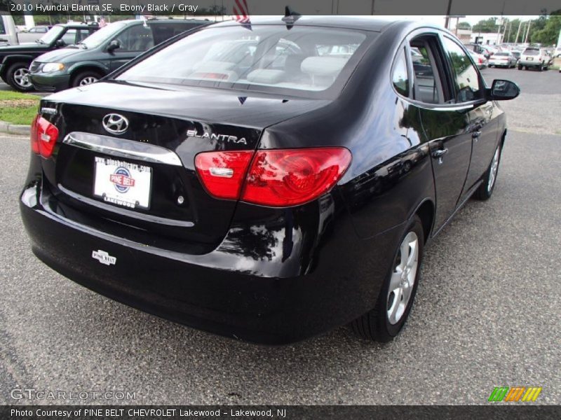 Ebony Black / Gray 2010 Hyundai Elantra SE