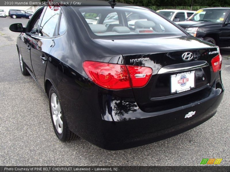 Ebony Black / Gray 2010 Hyundai Elantra SE