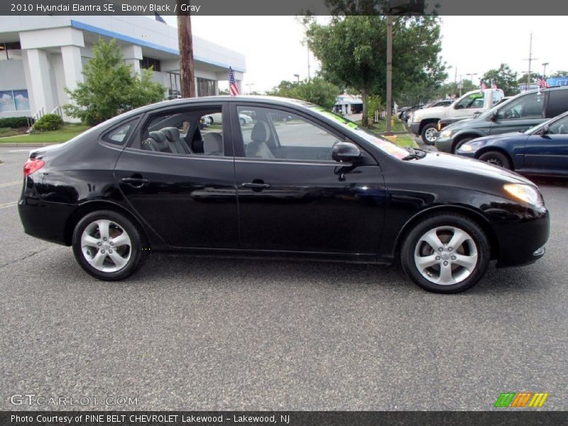 Ebony Black / Gray 2010 Hyundai Elantra SE