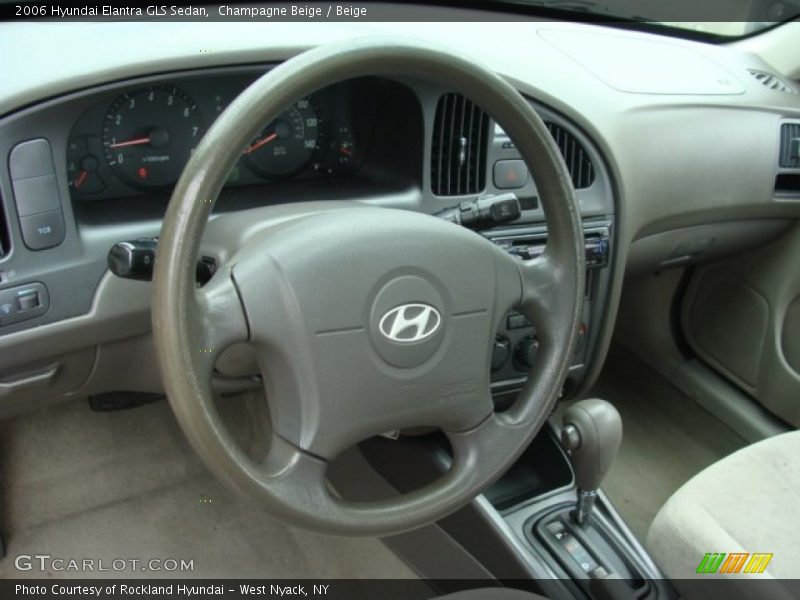Champagne Beige / Beige 2006 Hyundai Elantra GLS Sedan