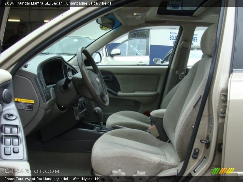 Champagne Beige / Beige 2006 Hyundai Elantra GLS Sedan