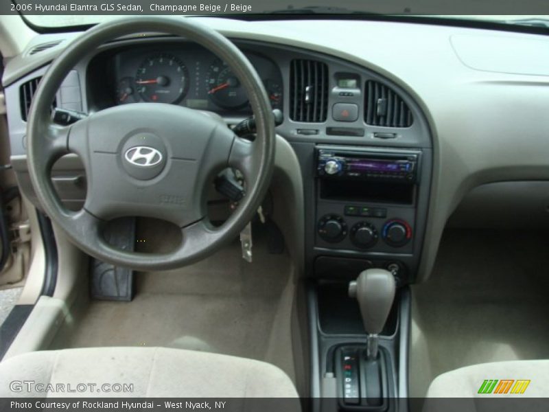 Champagne Beige / Beige 2006 Hyundai Elantra GLS Sedan