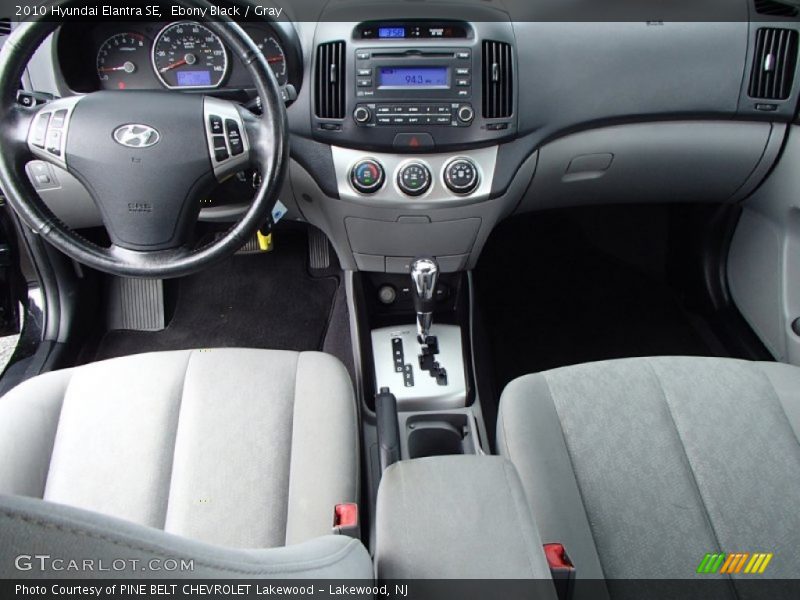 Ebony Black / Gray 2010 Hyundai Elantra SE