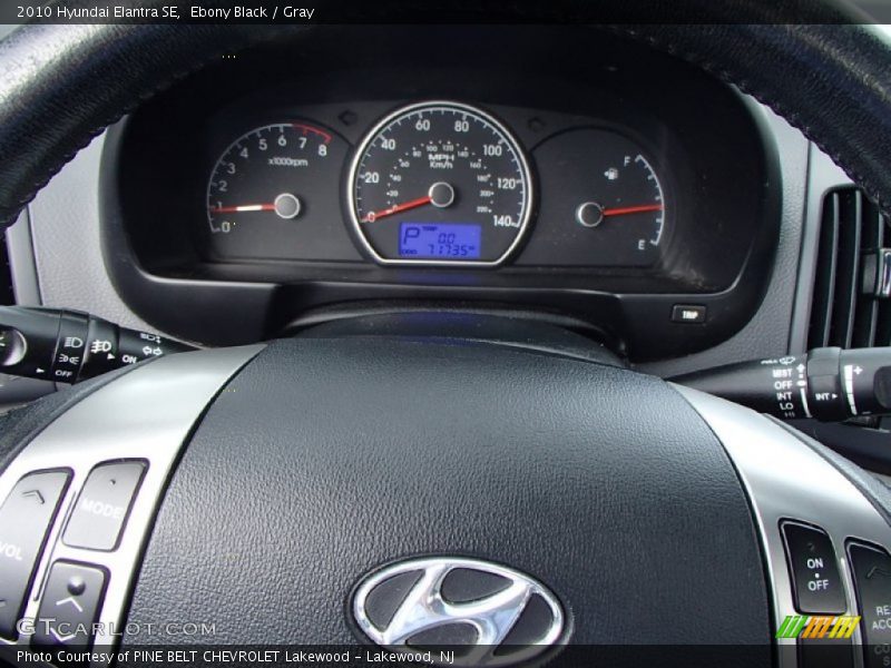 Ebony Black / Gray 2010 Hyundai Elantra SE