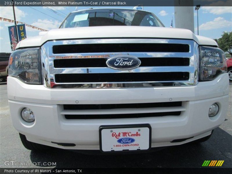 White Platinum Tri-Coat / Charcoal Black 2012 Ford Expedition Limited