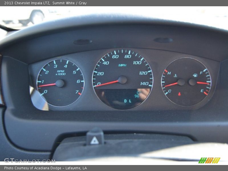 Summit White / Gray 2013 Chevrolet Impala LTZ