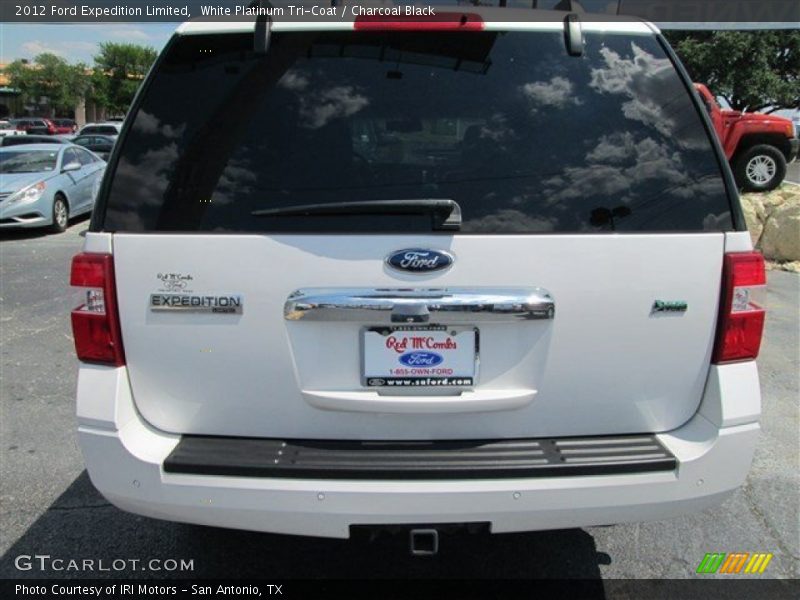 White Platinum Tri-Coat / Charcoal Black 2012 Ford Expedition Limited