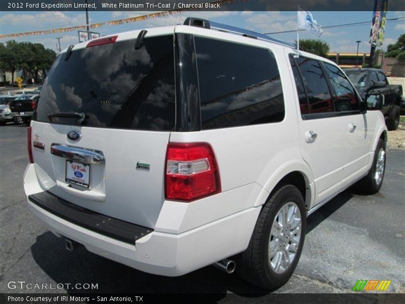 White Platinum Tri-Coat / Charcoal Black 2012 Ford Expedition Limited