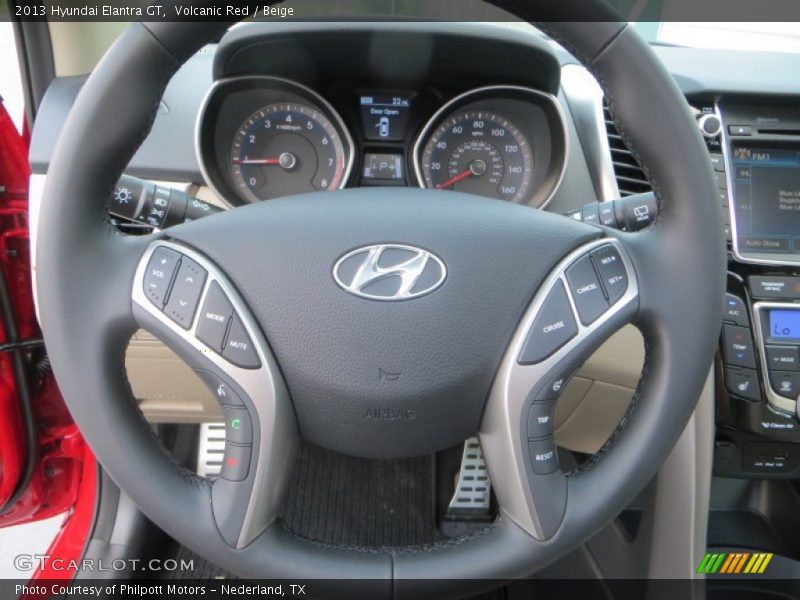 Volcanic Red / Beige 2013 Hyundai Elantra GT