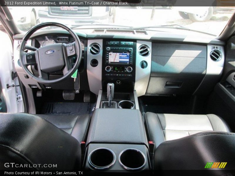 White Platinum Tri-Coat / Charcoal Black 2012 Ford Expedition Limited