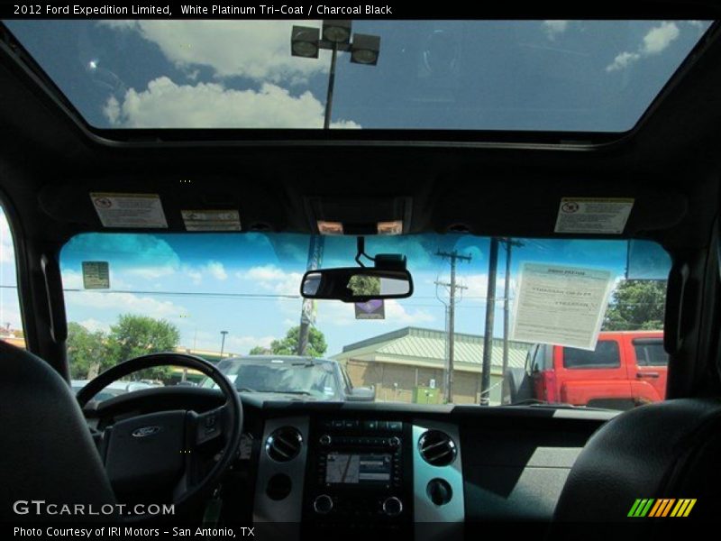 White Platinum Tri-Coat / Charcoal Black 2012 Ford Expedition Limited
