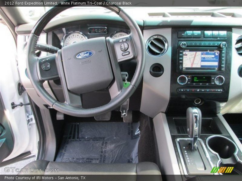 White Platinum Tri-Coat / Charcoal Black 2012 Ford Expedition Limited