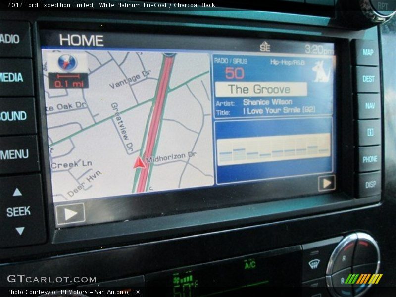 White Platinum Tri-Coat / Charcoal Black 2012 Ford Expedition Limited