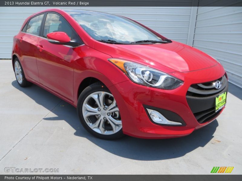 Volcanic Red / Beige 2013 Hyundai Elantra GT