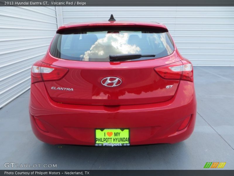 Volcanic Red / Beige 2013 Hyundai Elantra GT