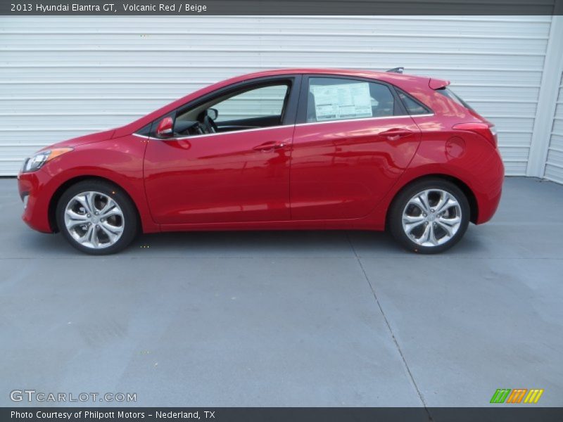 Volcanic Red / Beige 2013 Hyundai Elantra GT