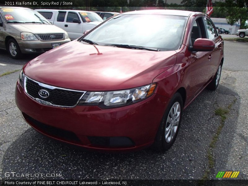 Spicy Red / Stone 2011 Kia Forte EX