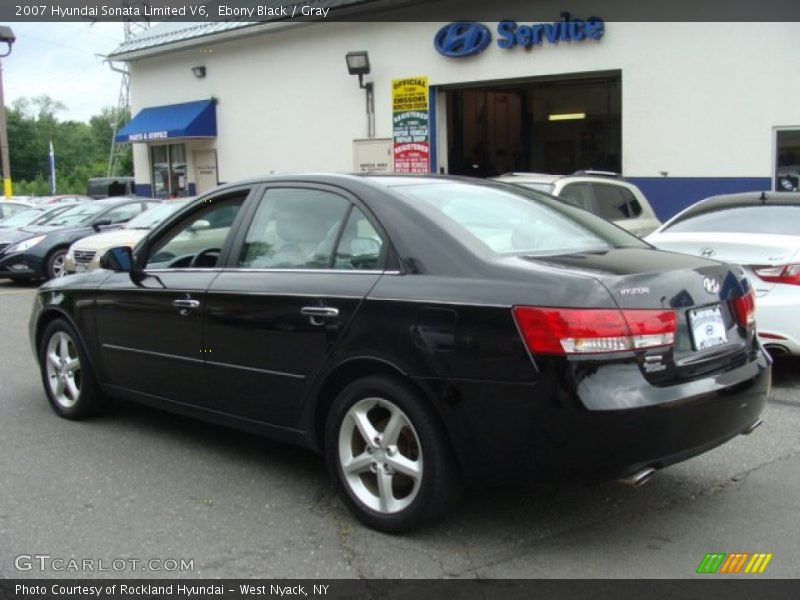 Ebony Black / Gray 2007 Hyundai Sonata Limited V6