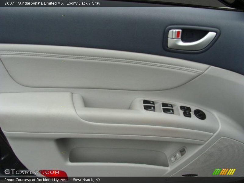 Ebony Black / Gray 2007 Hyundai Sonata Limited V6