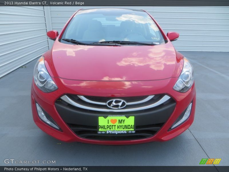 Volcanic Red / Beige 2013 Hyundai Elantra GT