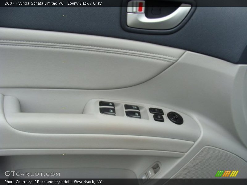 Ebony Black / Gray 2007 Hyundai Sonata Limited V6