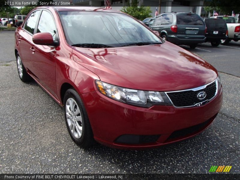 Spicy Red / Stone 2011 Kia Forte EX