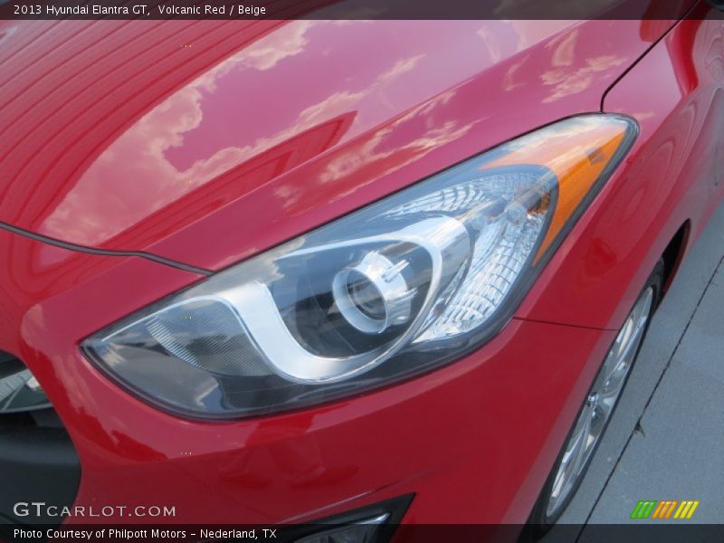 Volcanic Red / Beige 2013 Hyundai Elantra GT