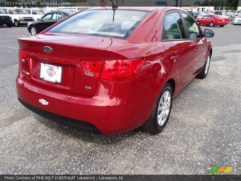 Spicy Red / Stone 2011 Kia Forte EX