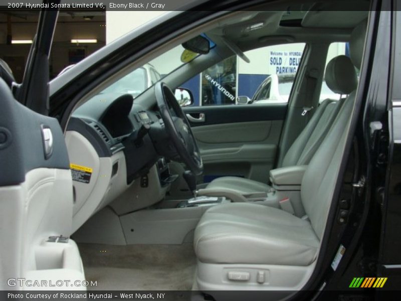 Ebony Black / Gray 2007 Hyundai Sonata Limited V6