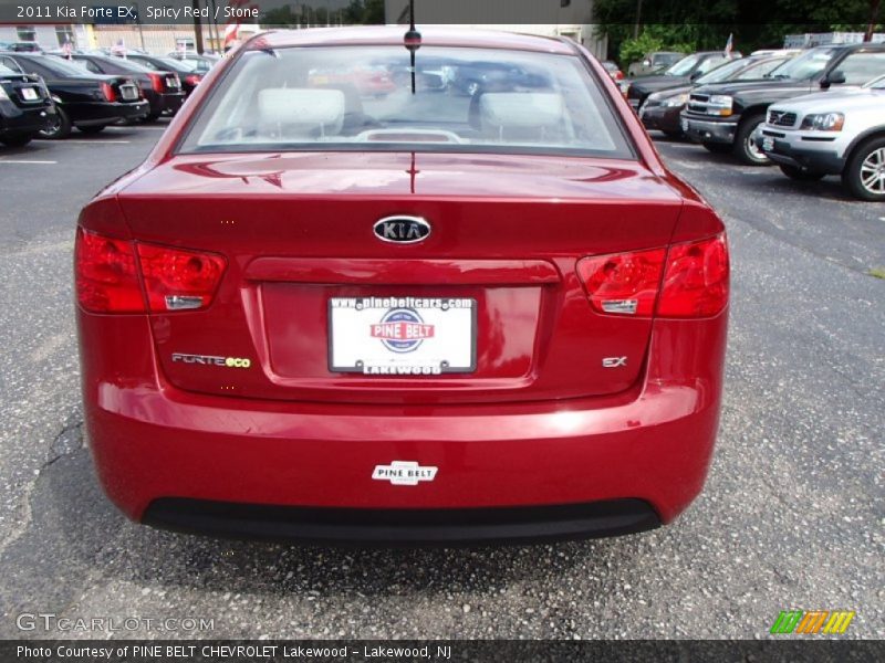 Spicy Red / Stone 2011 Kia Forte EX