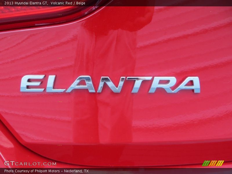 Volcanic Red / Beige 2013 Hyundai Elantra GT