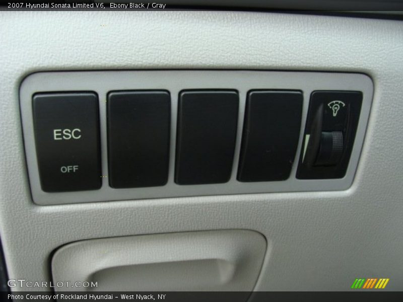 Ebony Black / Gray 2007 Hyundai Sonata Limited V6