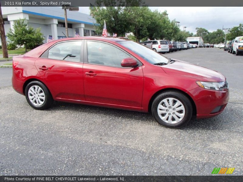 Spicy Red / Stone 2011 Kia Forte EX