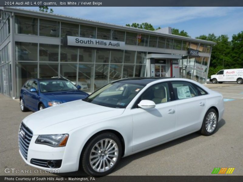Ibis White / Velvet Beige 2014 Audi A8 L 4.0T quattro