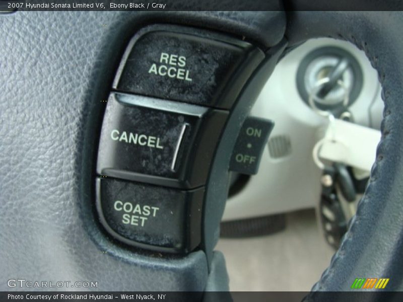 Ebony Black / Gray 2007 Hyundai Sonata Limited V6