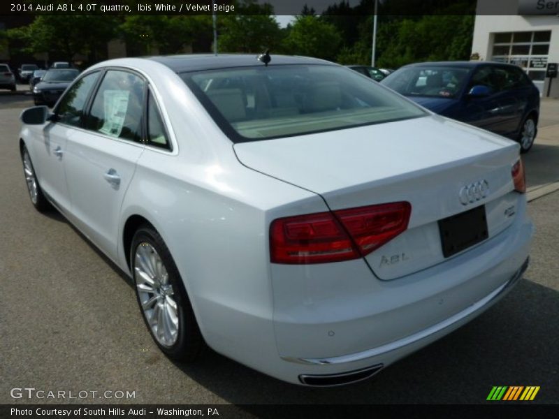  2014 A8 L 4.0T quattro Ibis White