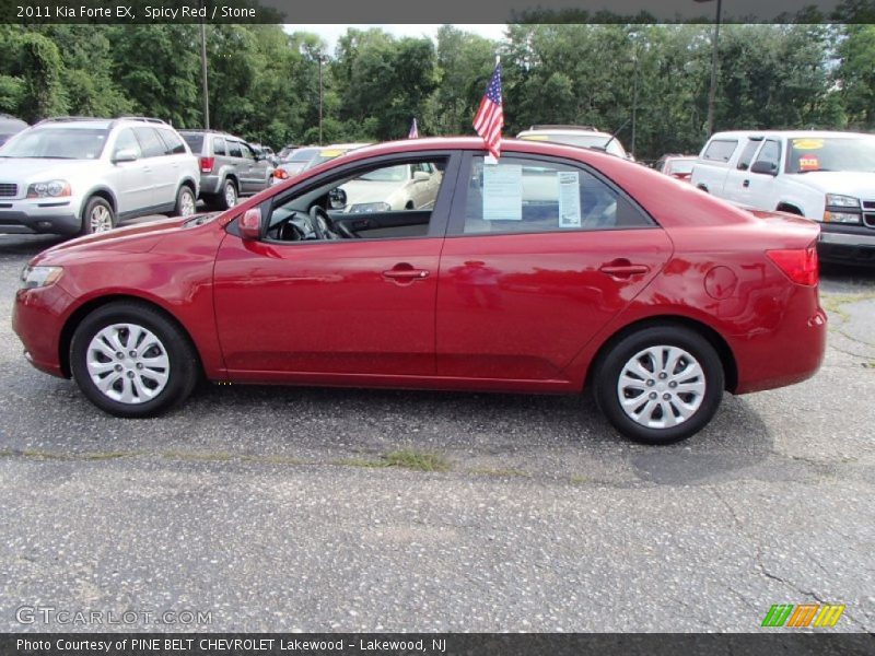 Spicy Red / Stone 2011 Kia Forte EX