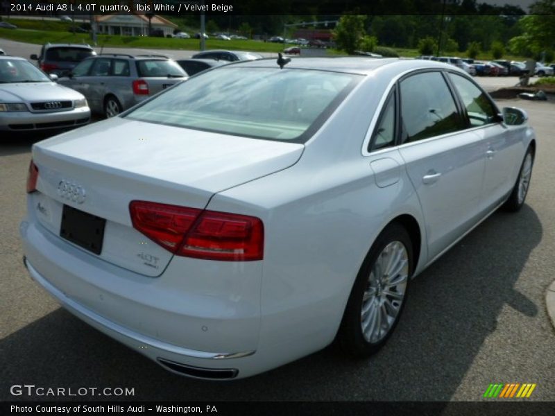 Ibis White / Velvet Beige 2014 Audi A8 L 4.0T quattro
