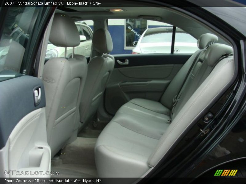 Ebony Black / Gray 2007 Hyundai Sonata Limited V6